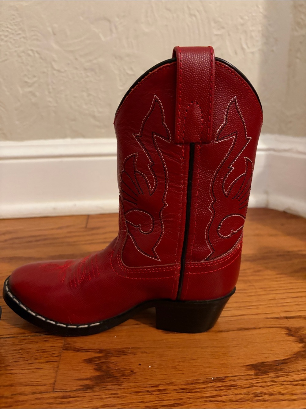 Red Western Cowboy Boots - Classic Stitch Detail Kids sz 11 - Picture 7 of 9